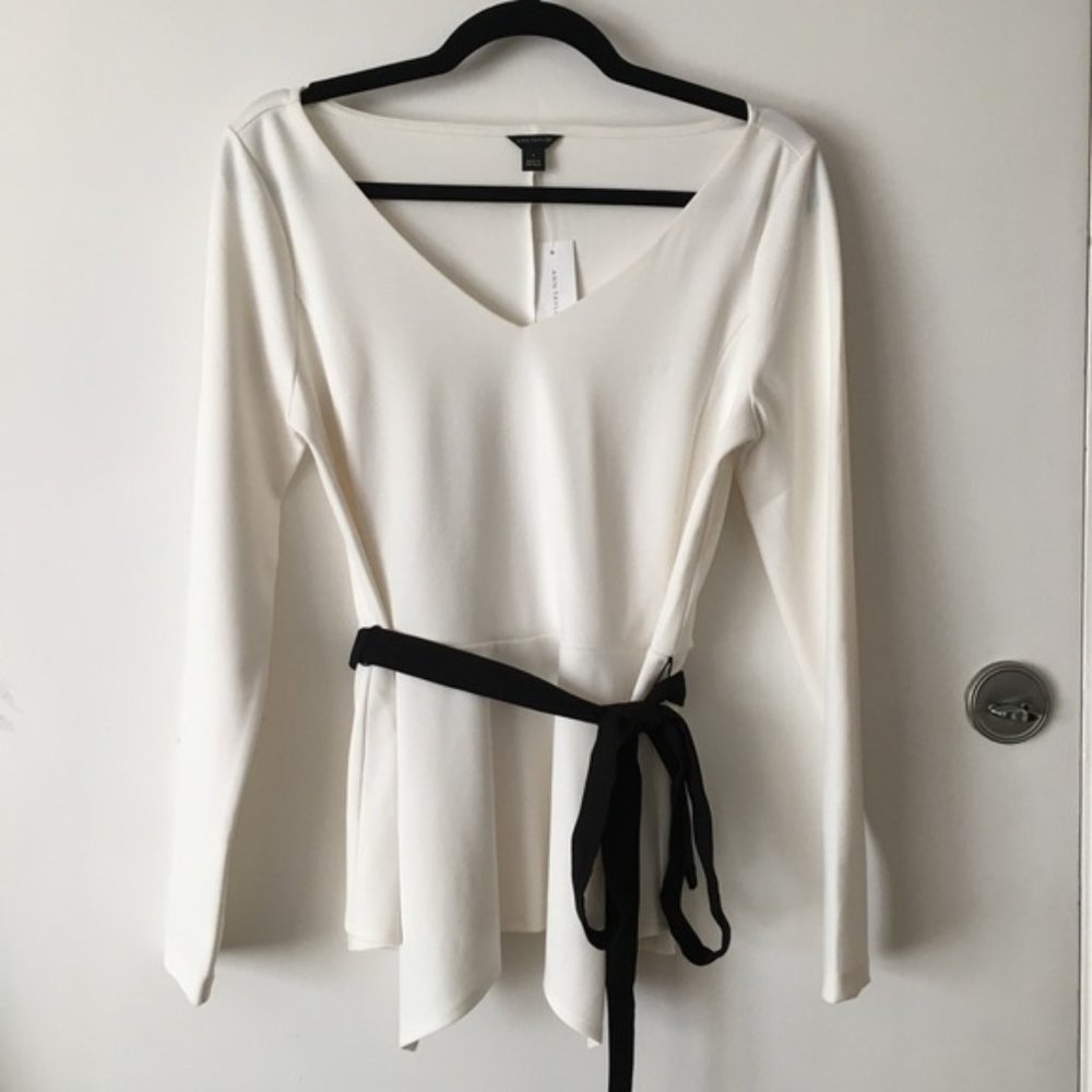 NWT Ann Taylor Tie Waist Blouse